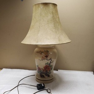 Ceramic Decorative Table Lamp with Floral Design