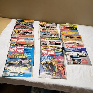 Collection of Popular Hot Rodding and Hot Rod Magazine Issues from 1970s