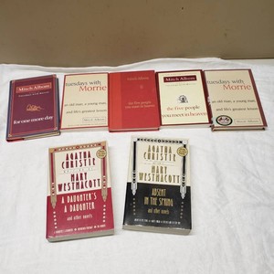 Lot of Mitch Albom and Agatha Christie Books