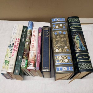 Lot of Books Including Jane Austen and Ernest Hemingway Anthologies, and Various Novels