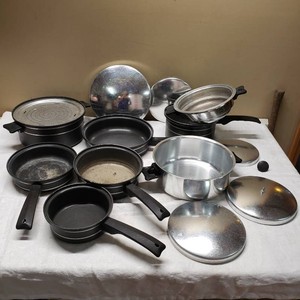 Miracle Maid and Others Cookware with Pots, Pans, and Lids