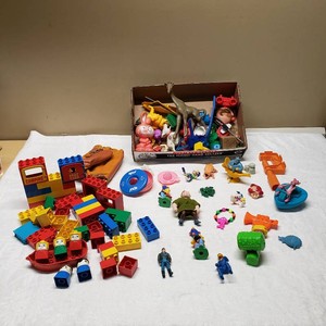 Assorted Toys and Building Blocks, Action Figures, and Accessories