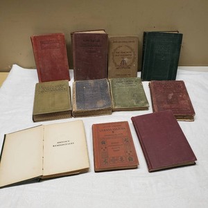 Various Vintage Schoolbooks and Educational Texts Lot including English Literature, The Man Without a Country, and Form & Functions of American Government