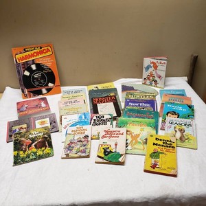 Collection of Childrens and Educational Books with Harmonica Instruction