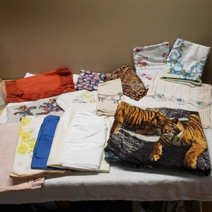 Lot of Various Fabric Pieces and Patterns