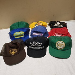 Vintage Trucker Hats Collection including Minnesota Waterfowl Association Prairie Pothole Chapter, Worlds Greatest Grandpa, Bass Pro Shops, and More