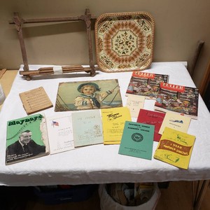 Collection of Vintage Pamphlets, Magazines, and Decor Items