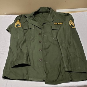 Vintage U.S. Army Sergeant Uniform Shirt with Patches