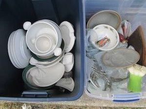 (2) Covered Totes containing JK Fin...