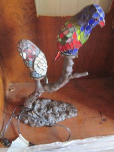 Well made Stain glass birds on a br...