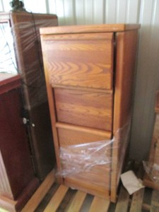 Standard Size Wood 4-drawer file ca...