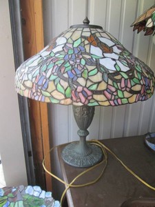 Heavy floral themed Metal table Lam...