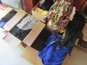 (6) boxes of various womens clothi...