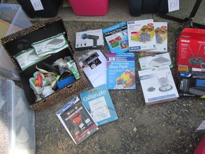 Variety of small electronics, offic...