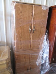 Veneer 4-door pantry cabinet approx...