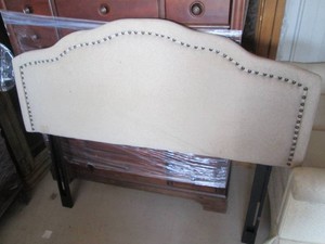 Gunny sack style upholstered King s...