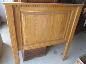 Carved Wood Twin size headboard...