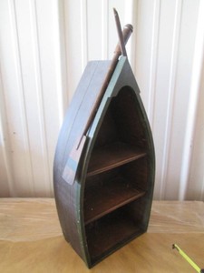 Dark tone Wood freestanding boat sh...