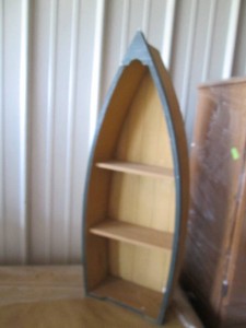 Wooden boat freestanding Shelf appr...