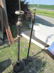 Pair of heavy metal freestanding fl...