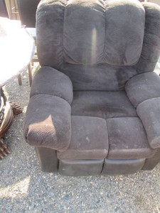 Chocolate Brown microfiber rocking ...