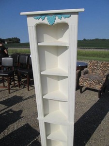 Wood Space Saver Corner Shelf unit ...