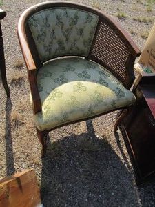 Vintage Wood and Wicker Framed and ...