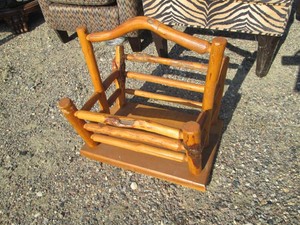 Carved wood stick style freestandin...