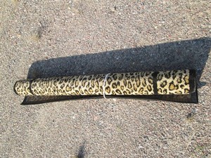 Leopard print 4x6ft area rug...