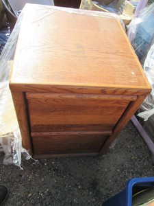 Standard Size Wood 2-drawer filing ...