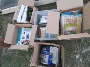Multiple boxes of assorted books an...