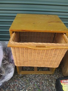 wood framed organizer structure wit...