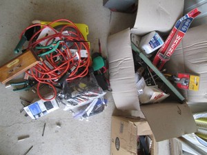 Wide variety of hand tools, handhel...