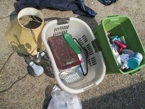 Tote and laundry basket with health...