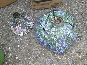 (2) assorted size Tiffany style sta...