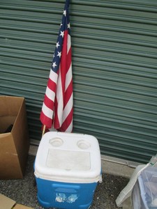 Rolling Cooler, fishing themed stuf...