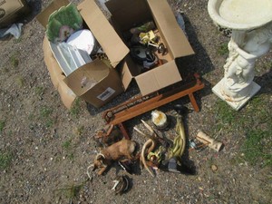 Collection of fragile serving platt...