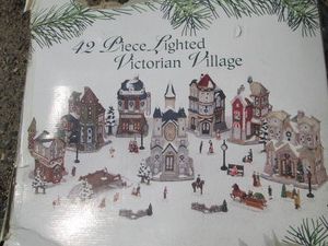 42pc Lighted Victoria ln Village se...
