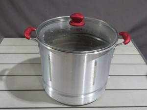 IMUSA Tamale Steamer with Ruby Red Handle - 20Qt