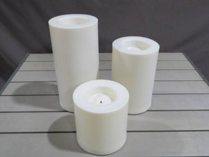 3 Piece Lot of Party Light Battery Operated Candles - 7, 9 and 12