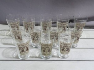 Lot of 12 Vintage Coke 16oz Flair Glasses