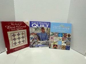3 Quilting Books Best Patterns, 10-20-30 Minutes to Quilt and Ultimate Visual Guide
