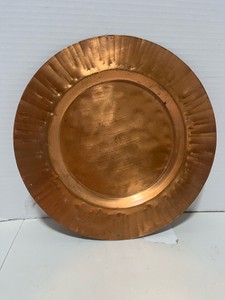 Upper Peninsula Michigan Signed Hammered 10 Copper Plate