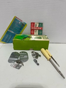 Singer Model 774-734 Attachments, Needles and Tools w Box