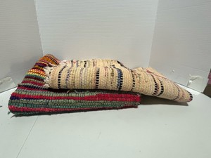 Two Rag Rugs Better Homes and Gardens one is 48 X 30 the other is 24 X 34