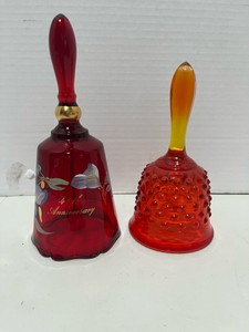 Fenton 40th Anniversary Bell and Amberina Bell (No Clangor)