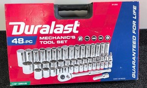 Duralast 48-piece Mechanics Tool Set 12-in drive Socket Set