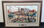 Ken Zylla Country Auction Framed Artist Print 194/960 - 29' tall x 40' wide