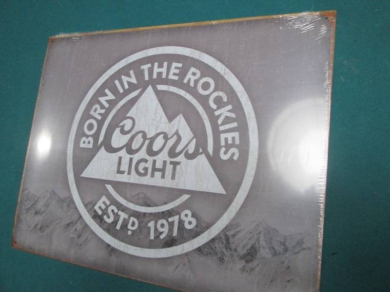 Coors Light metal sign measures 12 ...