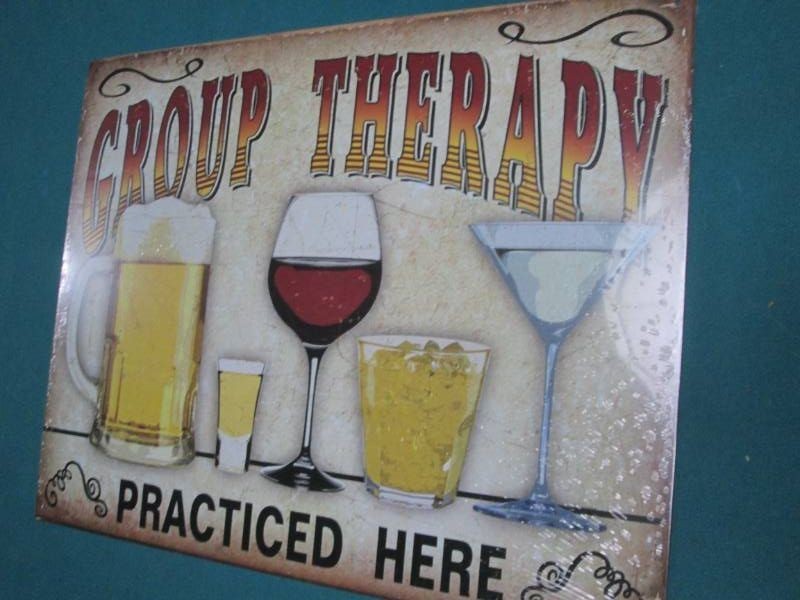 Coctail metal sign measures 12 x 16...